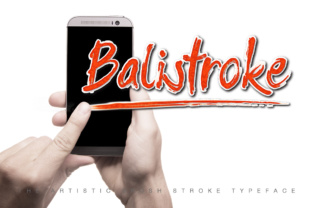 What Is Balistroke? A Bold, Handwritten Font